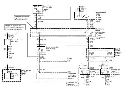 1999 Ford Mustang Headlight Wiring Diagram